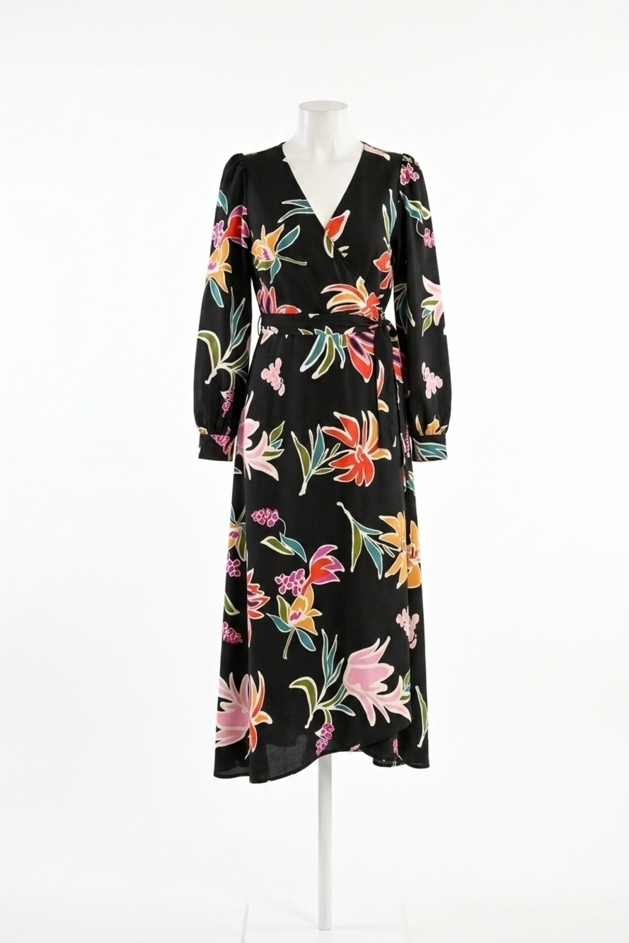 NEW MOLLY BRACKEN floral maxi dress in black june